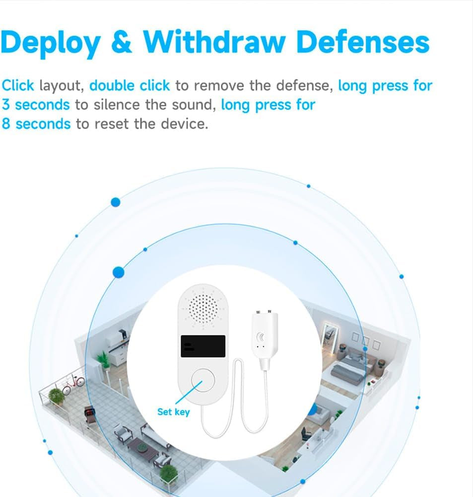 Tuya Water Leak Detector/2.4G Wifi Water Sensors with 130Db Adjustable Alarm/Tan