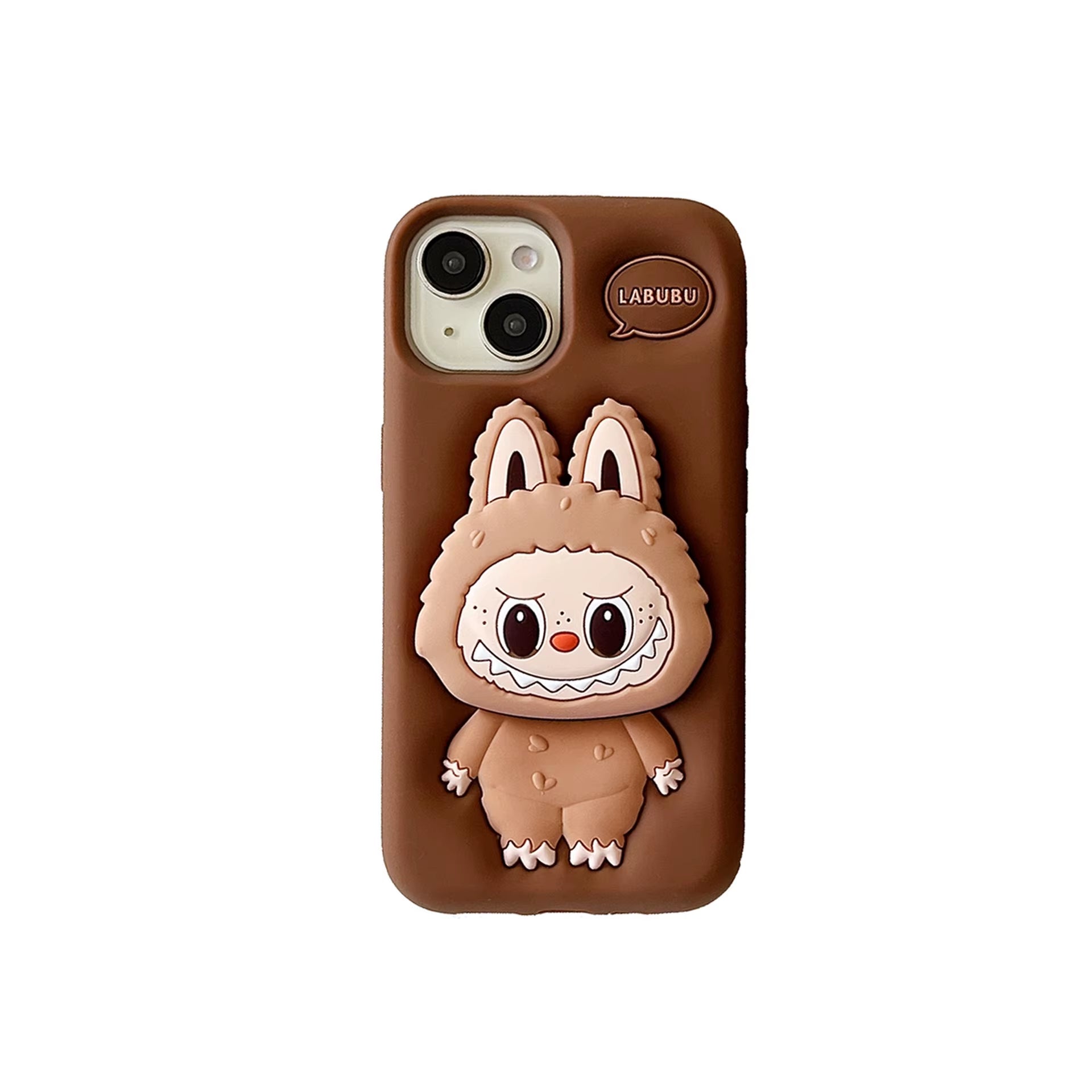 Hot Selling Latest Cute 3D Cartoon Silicone Phone Case for Iphone 16 Custom Labubu Design Stretch Bracket Phone Covers